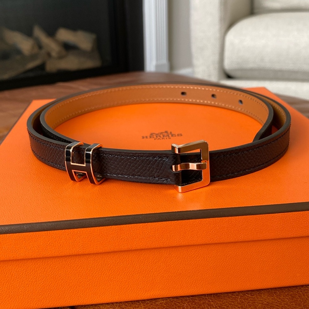 Hermes Pop H 15 belt Rose gold size 75